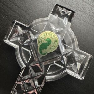 WATERFORD CRYSTAL HOLY WATER FONT CROSS WALL MOUNT 6” NIB DISCONTINUED